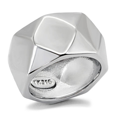 Womens Rings High polished (no plating) Stainless Steel Ring with No Stone TK142 - Jewelry Store by Erik Rayo