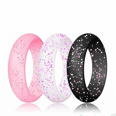 10 Pack Silicone Wedding Band Rings All Different Colors Women Rubber Band for Work Gym Sports - Jewelry Store by Erik Rayo