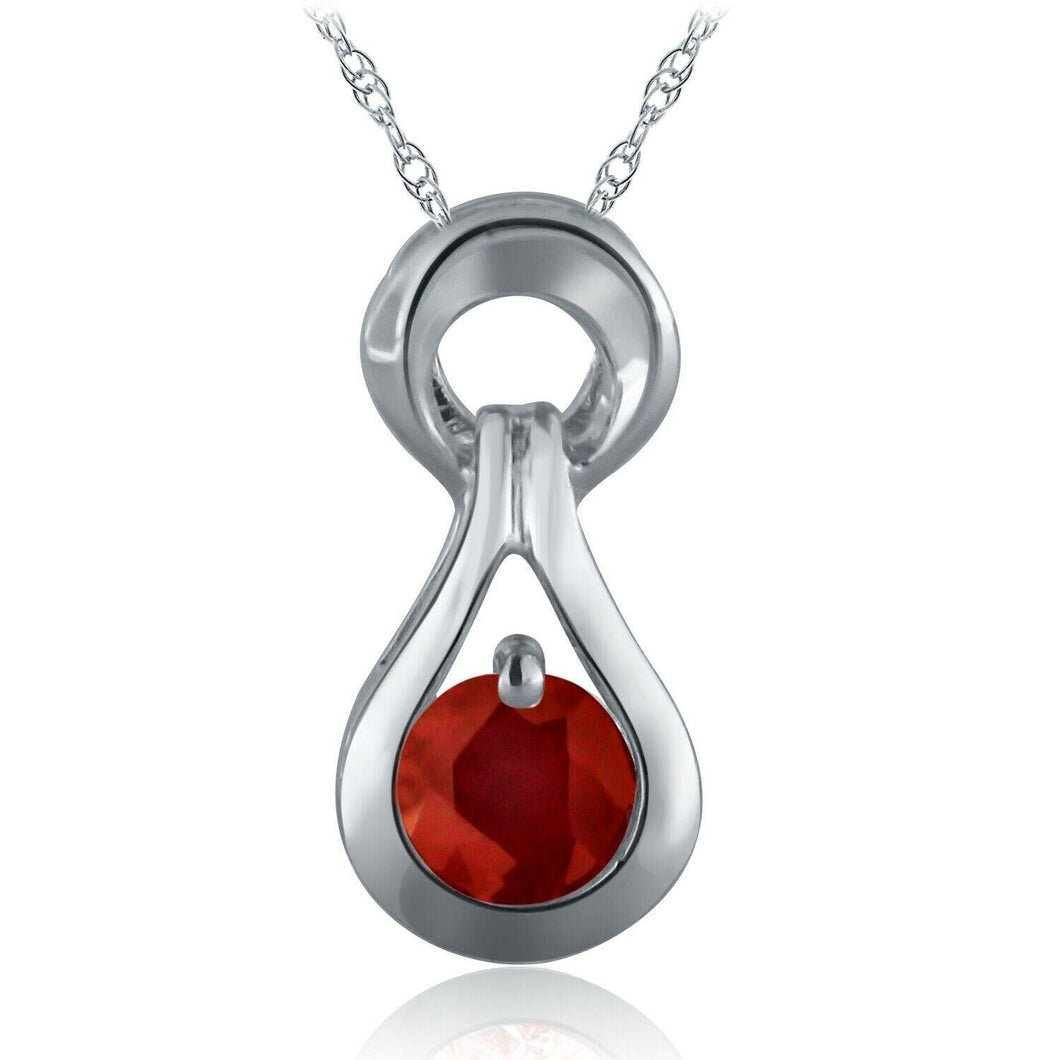 10k Ruby Solitaire Necklace - Jewelry Store by Erik Rayo