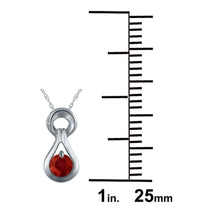 Load image into Gallery viewer, 10k Ruby Solitaire Necklace - Jewelry Store by Erik Rayo
