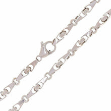 Load image into Gallery viewer, 10k White Gold Handmade Fashion Link Necklace 20&quot; - Jewelry Store by Erik Rayo
