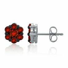 Load image into Gallery viewer, 10k White Gold Ruby Earrings - Jewelry Store by Erik Rayo
