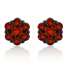 Load image into Gallery viewer, 10k White Gold Ruby Earrings - Jewelry Store by Erik Rayo
