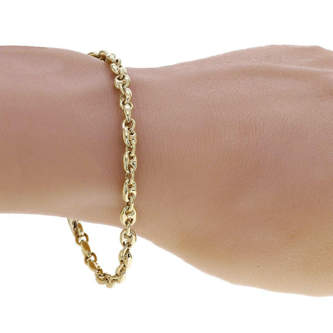 10k Yellow Gold Handmade Gucci Mariner Link Bracelet 7