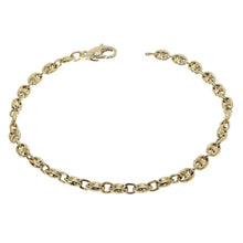 Load image into Gallery viewer, 10k Yellow Gold Handmade Gucci Mariner Link Bracelet 7&quot; for Men and Women - ErikRayo.com

