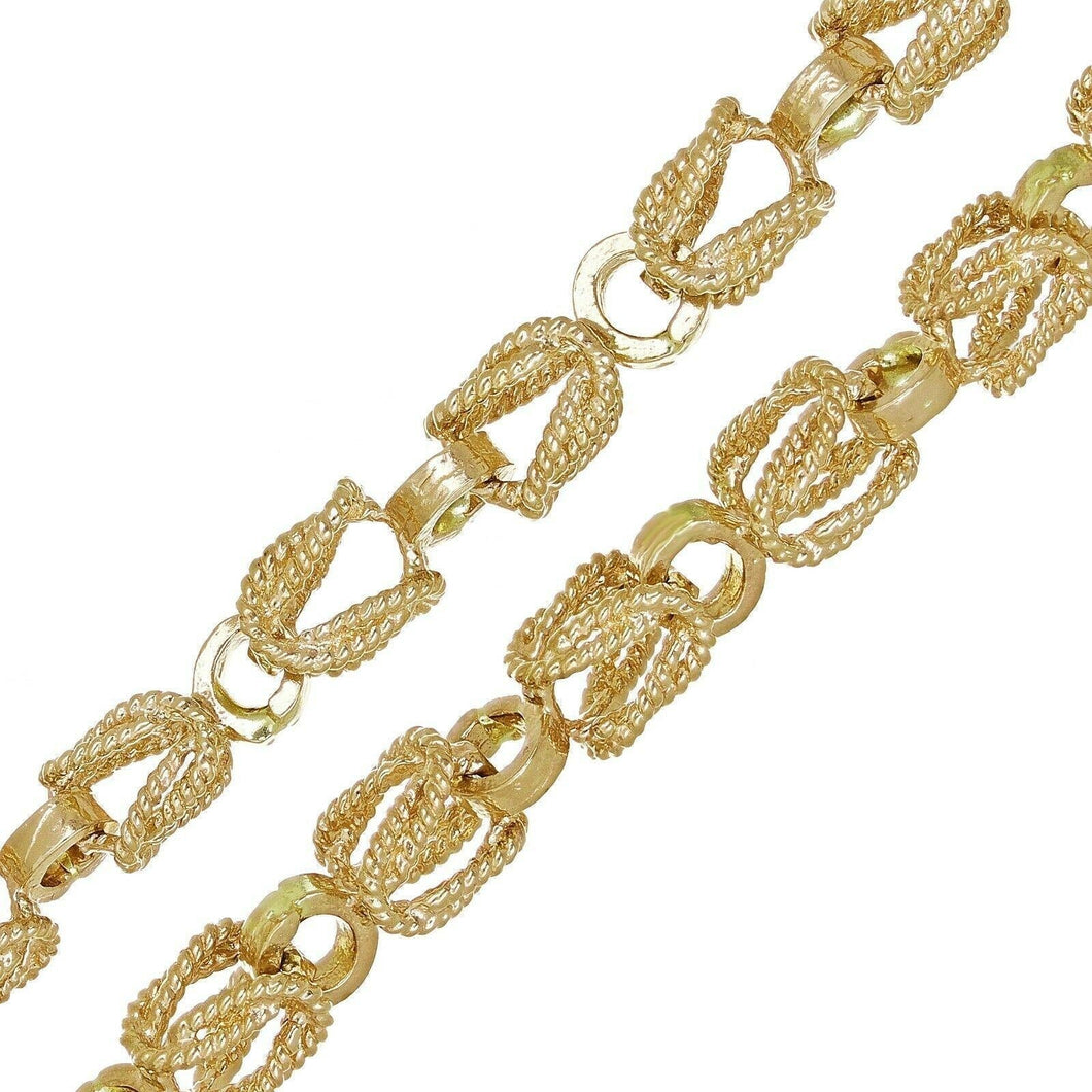 10k Yellow Gold Turkish Link Chain Necklace 20