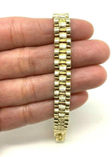 Load image into Gallery viewer, 10k Yellow Gold Watch Link Chain Bracelet Adjustable 8.5&quot;-9&quot; 8.5mm 23 grams - Jewelry Store by Erik Rayo
