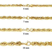 Load image into Gallery viewer, 14K Gold Diamond Cut Rope Chains Necklaces - Jewelry Store by Erik Rayo
