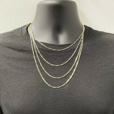 14k Gold Figaro Chain Necklace - Jewelry Store by Erik Rayo