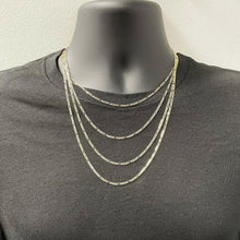 Load image into Gallery viewer, 14k Gold Figaro Chain Necklaces - ErikRayo.com
