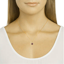 Load image into Gallery viewer, 14k Gold Ruby &amp; Diamond Drop Pendant - Jewelry Store by Erik Rayo
