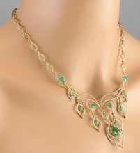 Load image into Gallery viewer, 14K Natural Emerald Necklace - Jewelry Store by Erik Rayo
