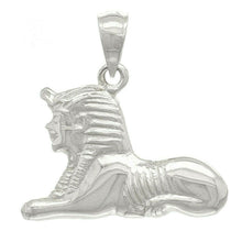 Load image into Gallery viewer, 14k White Gold Ancient Egypt The Sphinx Charm Pendant - Jewelry Store by Erik Rayo
