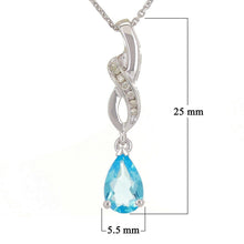 Load image into Gallery viewer, 14k White Gold Blue Topaz &amp; Diamond Necklace - Jewelry Store by Erik Rayo
