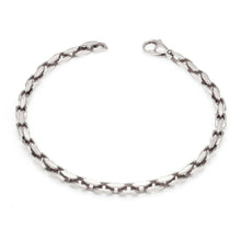Load image into Gallery viewer, 14k White Gold Handmade Fashion Link Bracelet 9&quot; for Men and Women - ErikRayo.com
