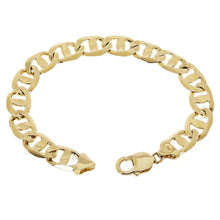 Load image into Gallery viewer, 14k Yellow Gold Concave Mariner Chain Bracelet 7&quot; 11mm 27.4 grams - Jewelry Store by Erik Rayo
