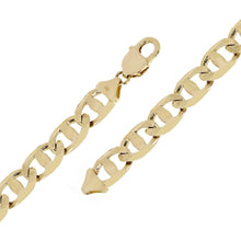 Load image into Gallery viewer, 14k Yellow Gold Concave Mariner Chain Bracelet 7.5&quot; 11mm 29.3 grams - Jewelry Store by Erik Rayo
