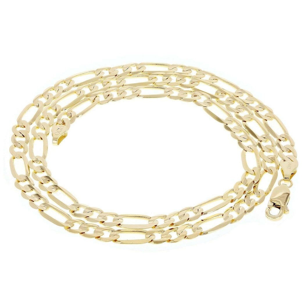 14k Yellow Gold Figaro Chain Necklace 22