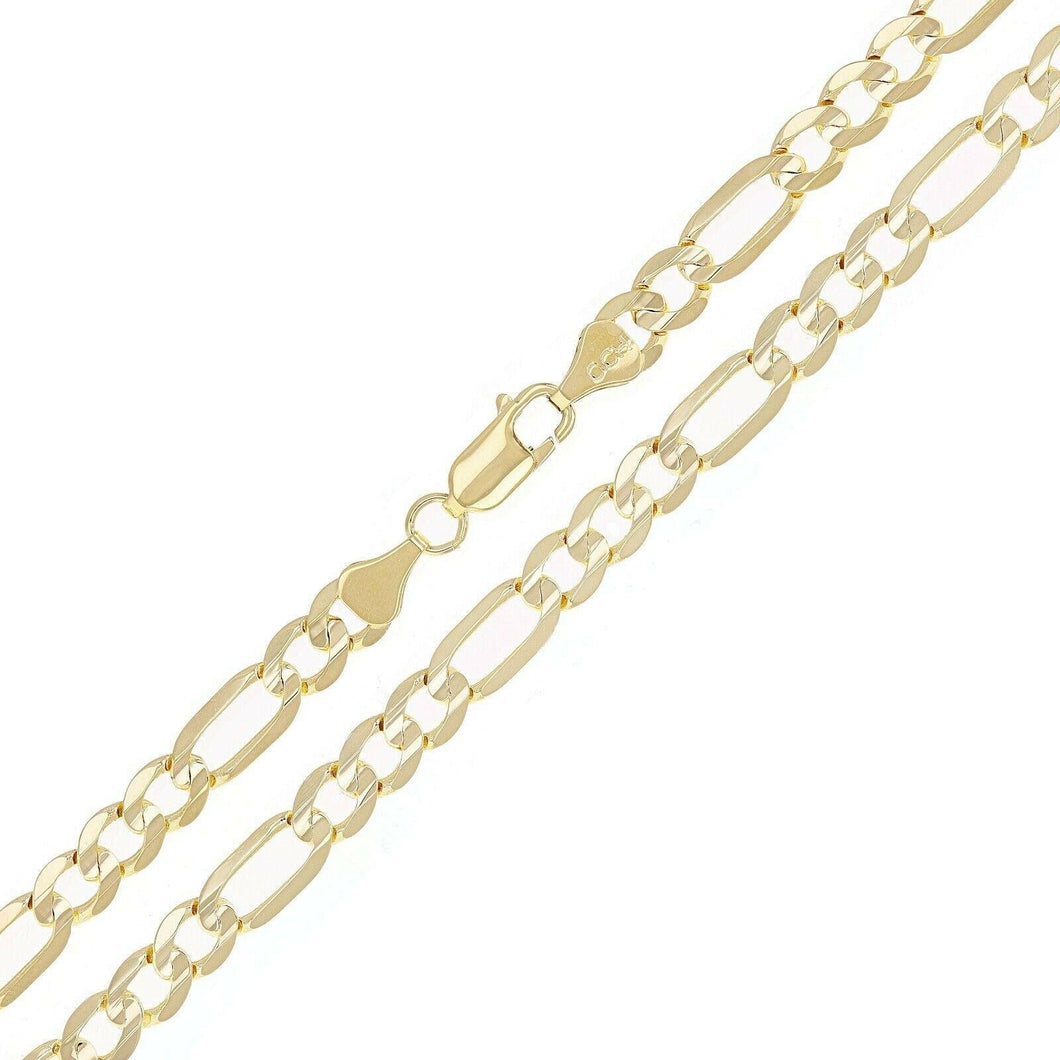 14k Yellow Gold Figaro Chain Necklace 24