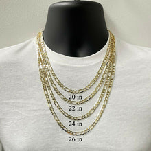 Load image into Gallery viewer, 14k Yellow Gold Figaro Chain Necklace 24&quot; - ErikRayo.com

