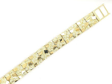 Load image into Gallery viewer, 14k Yellow Gold Nugget Bracelet Adjustable 8.5- 9&quot; for Men - Jewelry Store by Erik Rayo
