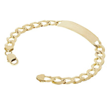 Load image into Gallery viewer, 14k Yellow Gold Solid Cuban Curb Link Chain ID Bracelet 7.5&quot; 10mm 17.1 grams - ErikRayo.com
