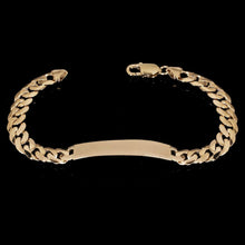 Load image into Gallery viewer, 14k Yellow Gold Solid Curb Cuban Link Chain ID Bracelet 8&quot; 10.2mm 22.5 grams - Jewelry Store by Erik Rayo
