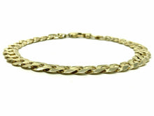 Load image into Gallery viewer, 14k Yellow Gold Solid Flat Cuban Curb Link Chain Bracelet 7&quot; 9mm 14.8 grams - Jewelry Store by Erik Rayo
