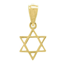 Load image into Gallery viewer, 14k Yellow Gold Solid Small Jewish Star of David Charm Pendant 0.4 gram - Jewelry Store by Erik Rayo
