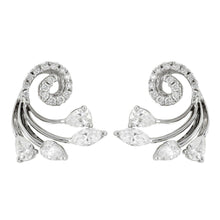 Load image into Gallery viewer, 18k White Gold 0.84ctw Diamond Swirling Firework Earrings - Jewelry Store by Erik Rayo
