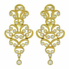 Load image into Gallery viewer, 18k Yellow Gold 0.93ctw Diamond Drip Chandelier Dangle Earrings - ErikRayo.com
