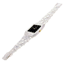 Load image into Gallery viewer, 925 Sterling Silver Nugget Link Geneve with Diamond Watch 8-8.5&quot; 50g - Jewelry Store by Erik Rayo
