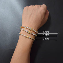 Load image into Gallery viewer, 925 Sterling Silver Tennis Bracelets Gold / Silver for Men Women and Kids - Jewelry Store by Erik Rayo
