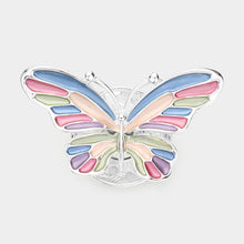 Load image into Gallery viewer, Colored Metal Butterfly Magnetic Brooch
