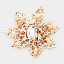 Load image into Gallery viewer, Multi Stone Flower Pin Brooch
