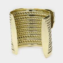 Load image into Gallery viewer, Gold Metal Elephant Cuff Bracelet
