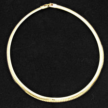 Load image into Gallery viewer, Gold Metal Omega Choker Necklace
