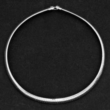 Load image into Gallery viewer, Silver 16&quot; Metal Omega Choker Necklace
