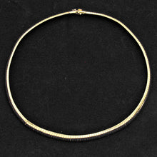Load image into Gallery viewer, Gold 18&quot; Metal Omega Choker Necklace
