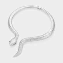 Load image into Gallery viewer, Snake Python Wrap Collar Necklace
