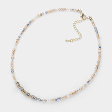 Load image into Gallery viewer, White Natural Stone Pointed Faceted Beaded Choker Necklace
