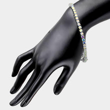 Load image into Gallery viewer, Silver CZ Tennis Evening Bracelet
