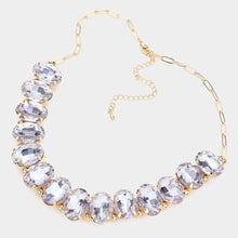 Load image into Gallery viewer, Oval Stone Evening Necklace
