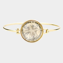 Load image into Gallery viewer, Gold Metal Bubble Starfish Hook Bracelet
