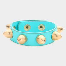 Load image into Gallery viewer, Studded Leather Band Bracelet
