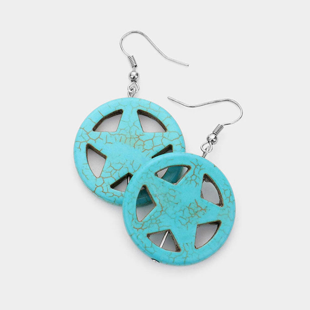 Turquoise Turquoise	Star Drop Earrings