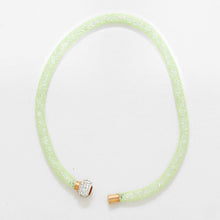 Load image into Gallery viewer, Green Magnetic Netted Shimmer Necklace
