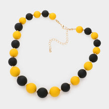 Load image into Gallery viewer, Yellow Game Day Beaded Necklace
