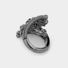 Load image into Gallery viewer, Hematite Bubble Stone Cluster Stretch Ring
