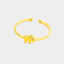 Load image into Gallery viewer, Secret Box 14K Gold Dipped CZ Elephant Ring
